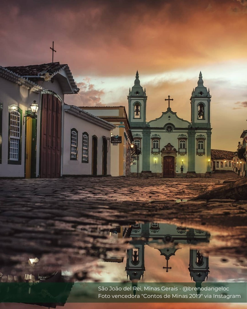 São João Del Rei, Minas Gerais:paisagem Com Vista Para Belas Casas