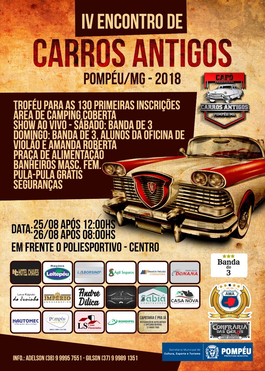 Eventos Carro Antigo - Consulte disponibilidade e preços