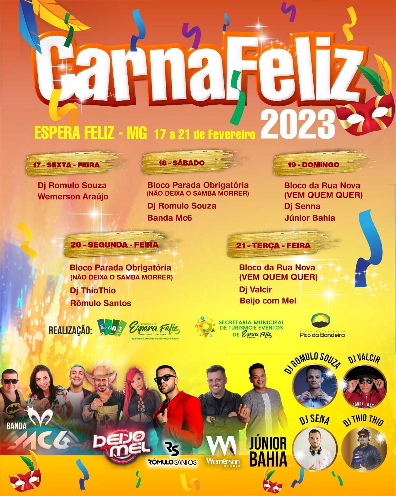 Carnaval em Itu terá cinco dias de festa com atrações musicais; confira a  programação completa, 2023
