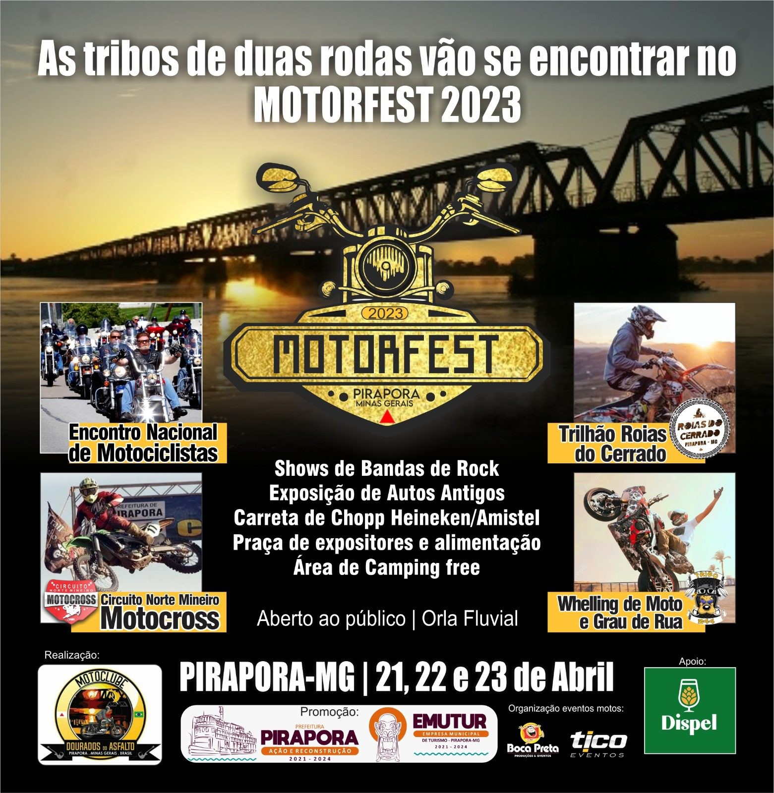 Moto Clube Sem Fronteiras no 7 º Motofest