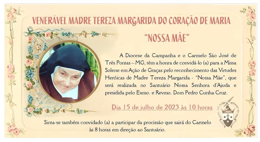 Carmelo São José de Três Pontas convida para a segunda das Nove
