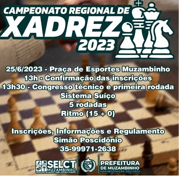 27/05/2023 – 1º Torneio aberto de xadrez – Floresta Tênis Clube (Belo  Horizonte/MG) – FMX