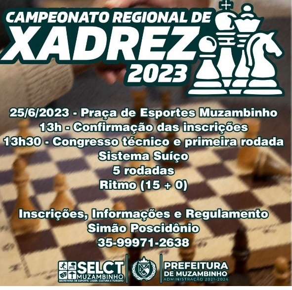 Portal Minas Gerais - Eventos: CAMPEONATO REGIONAL DE XADREZ 2023